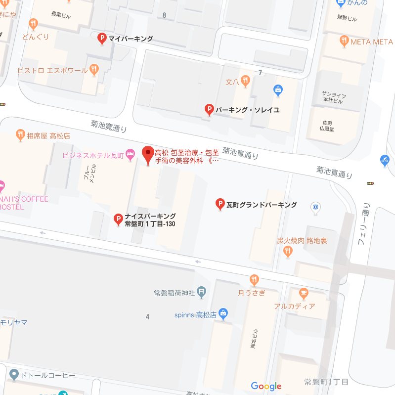 ABCクリニック 高松院 駐車場