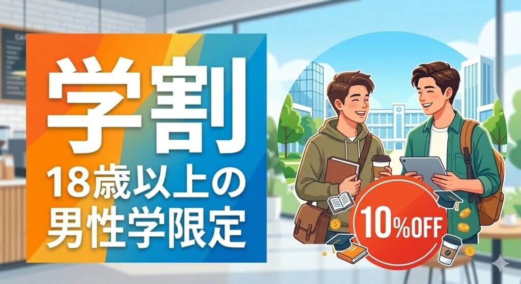 ABCクリニックの学割（18歳以上の学生限定・10%OFF）