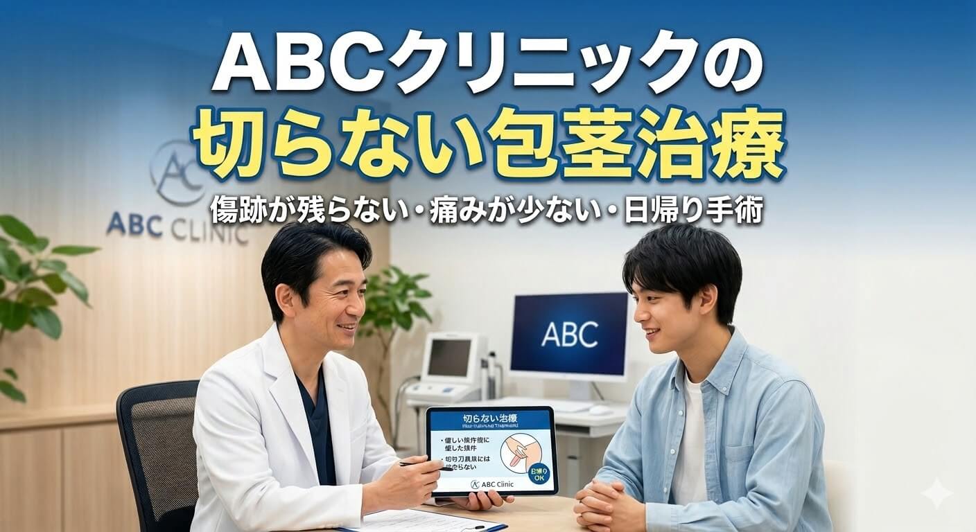 ABCクリニックの切らない治療（非切開包茎治療）のメリットと費用を解説